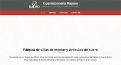 Desktop Screenshot of guarnicioneriaraymo.com