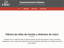Tablet Screenshot of guarnicioneriaraymo.com